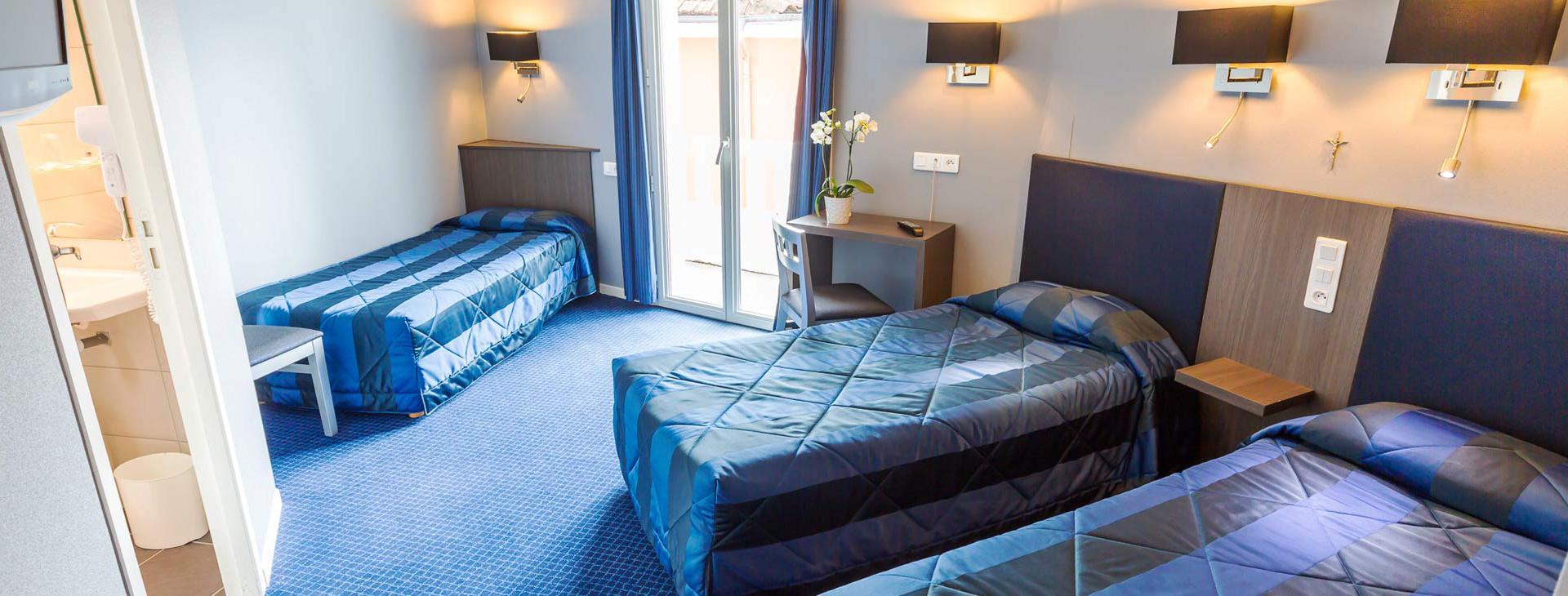 Hotel d'Irlande 3 étoiles Lourdes chambre tout confort